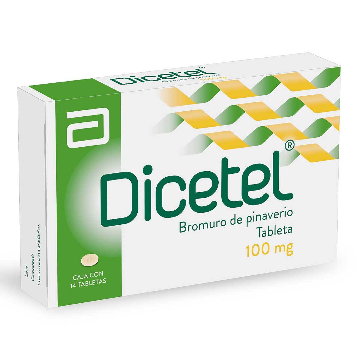Dicetel 100 Mg Abbott Caja X 14 Tabletas Recubiertas.