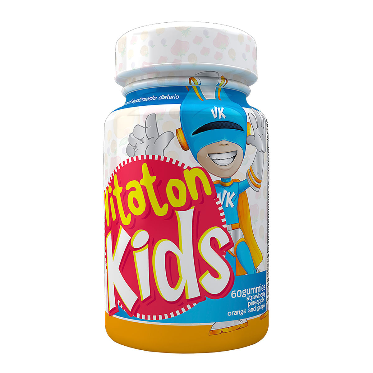 Suplemento Dietario Vitaton Kids Orange And Grape Frasco X 60 Uds.