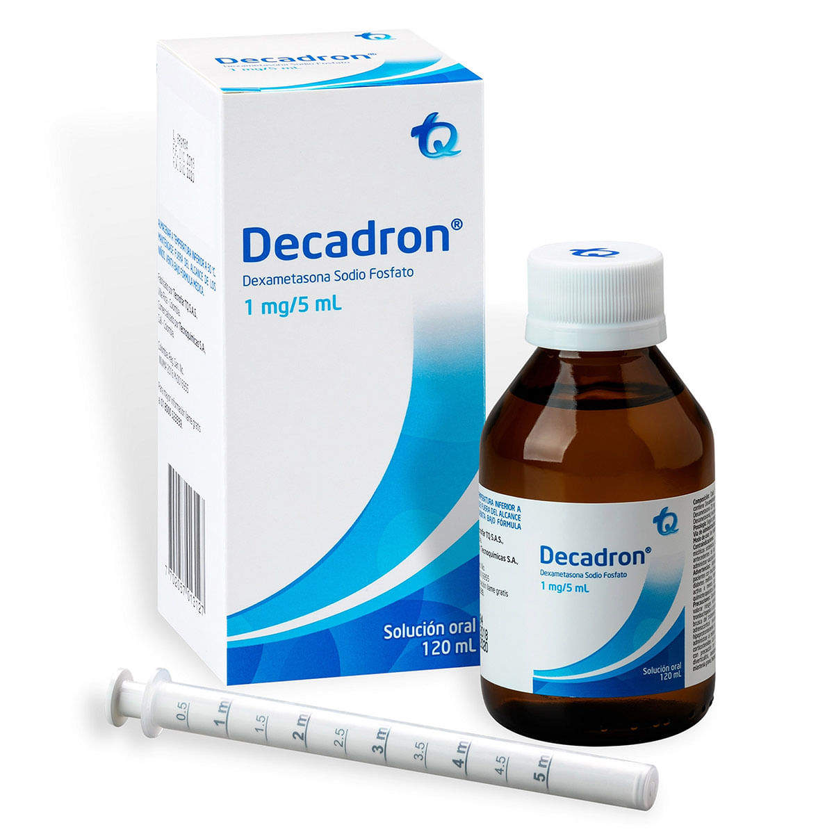 Solución Oral Decadron 1 Mg/5 Ml Tecnoquímicas Frasco X 120 Ml.