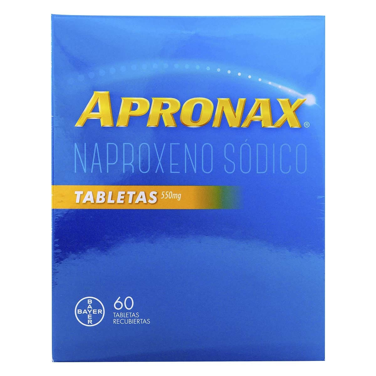 Apronax 550 Mg Bayer Caja X 60 Tabletas Recubiertas Pague 3 Lleve 4.