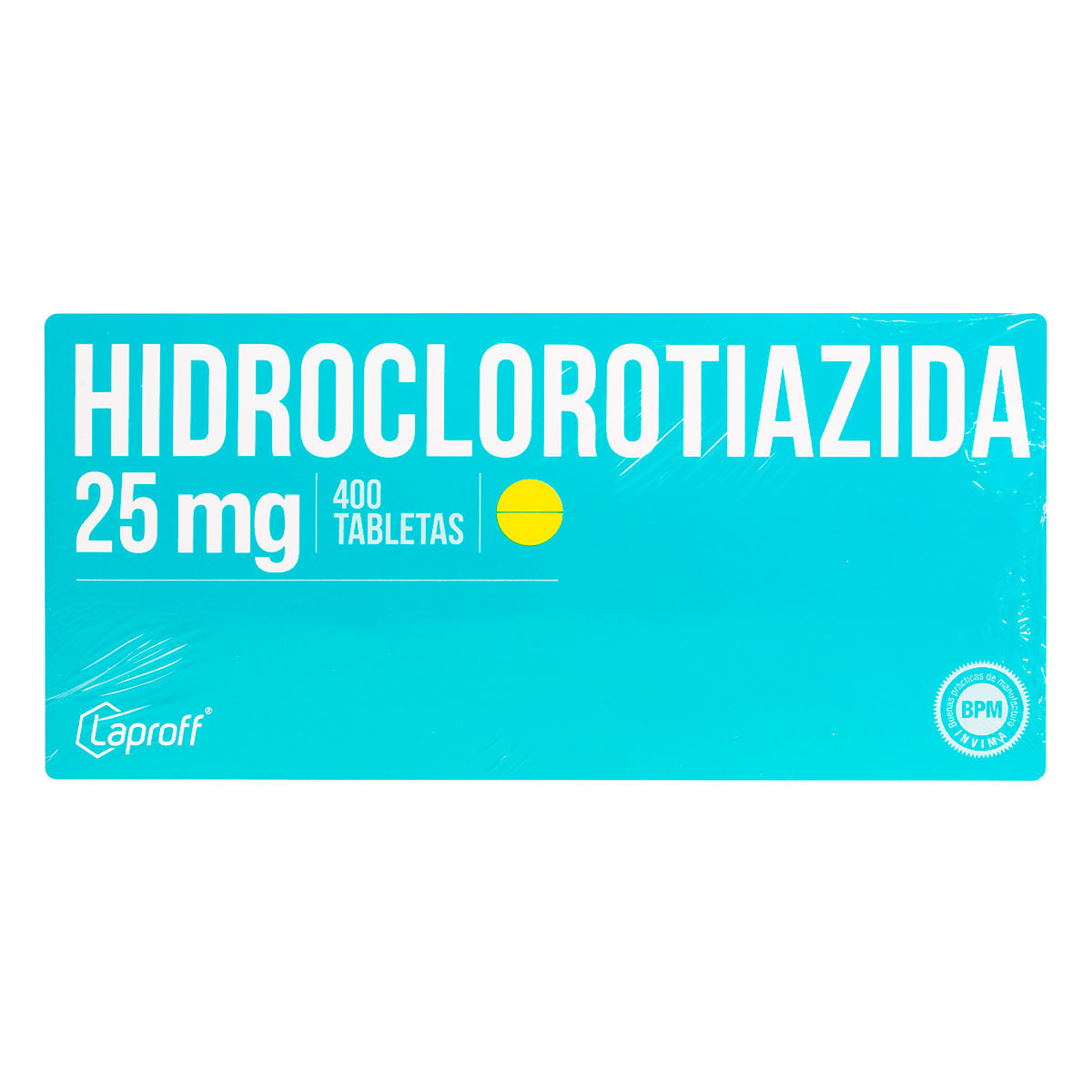 Hidroclorotiazida 25 Mg Laproff Caja X 400 Tabletas.