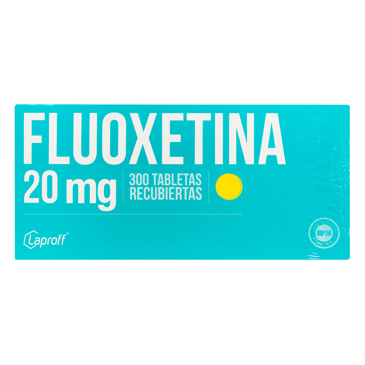 Fluoxetina 20 Mg Laproff Caja X 300 Tabletas Recubiertas.