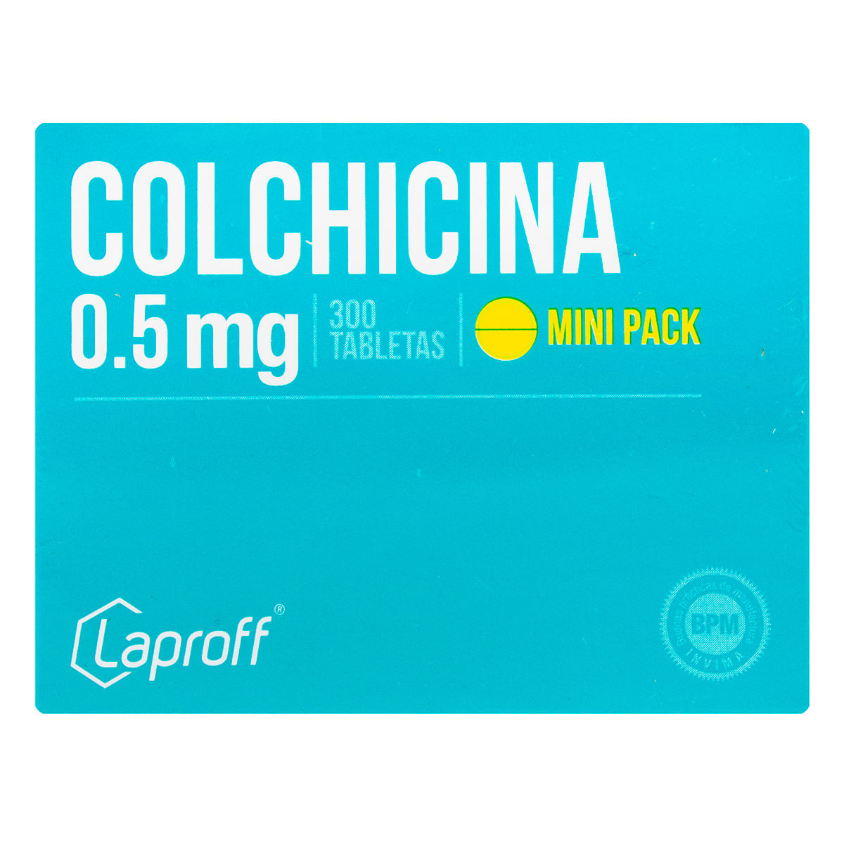 Colchicina 0.5 Mg Laproff Caja X 300 Tabletas.
