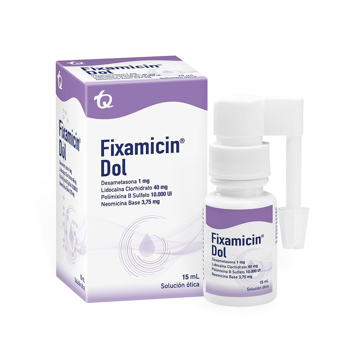 Solución Ótica Fixamicin Dol Tecnoquímicas Frasco x 15 mL