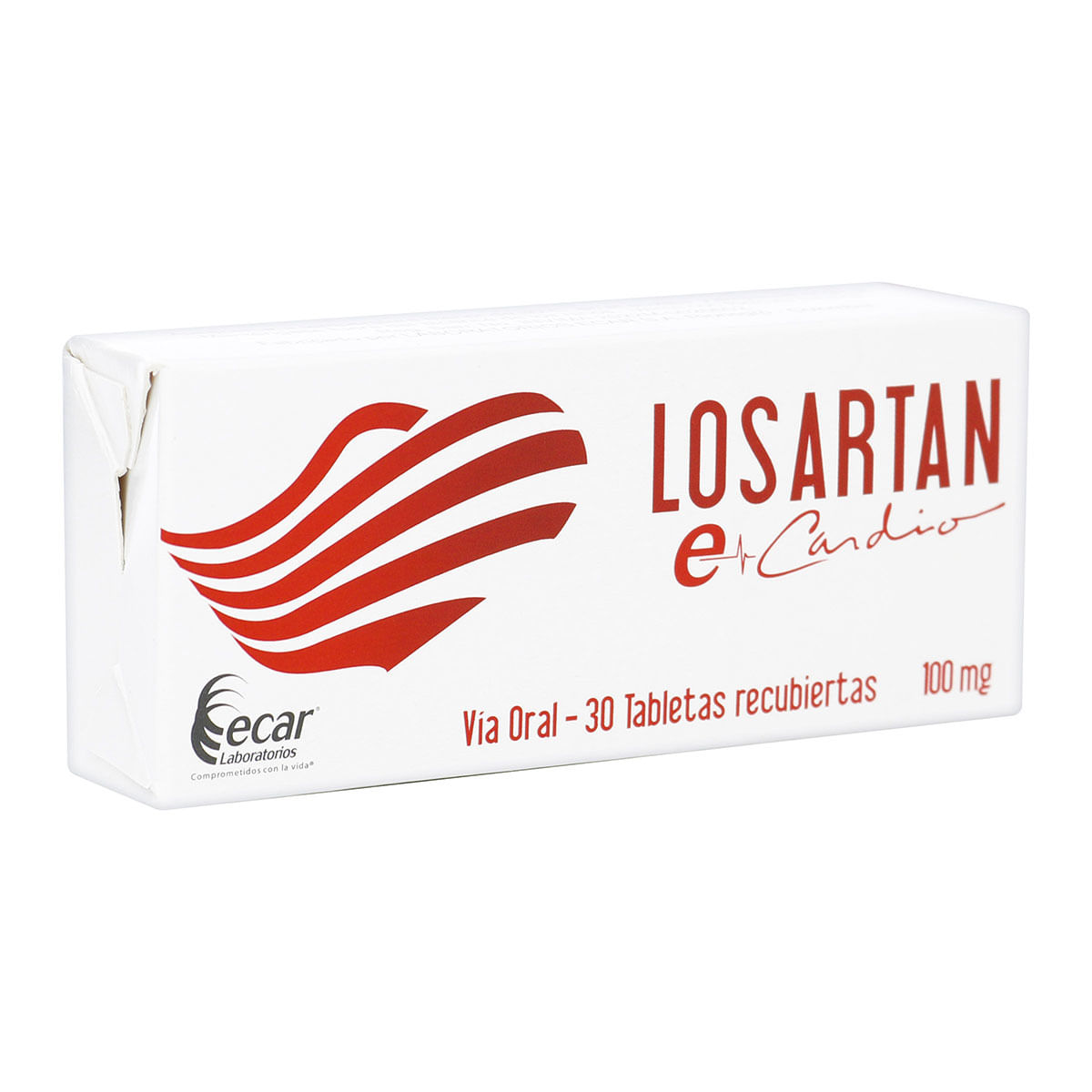 Losartan E-Cardio Ecar Caja X 30 Tabletas Recubiertas