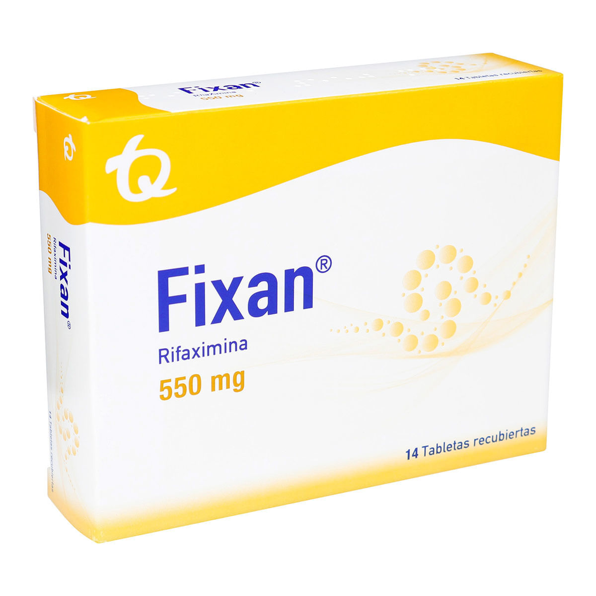 Fixan Rifaximina 550 mg Tecnoquímicas Caja x 14 Tabletas Recubiertas
