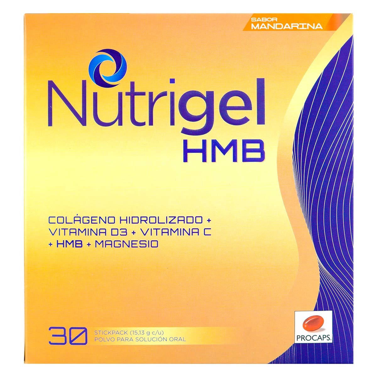 Nutrigel Hmb Procaps Mandarina Polvo Stick Pack 14.88 G Caja X 30 Uds.