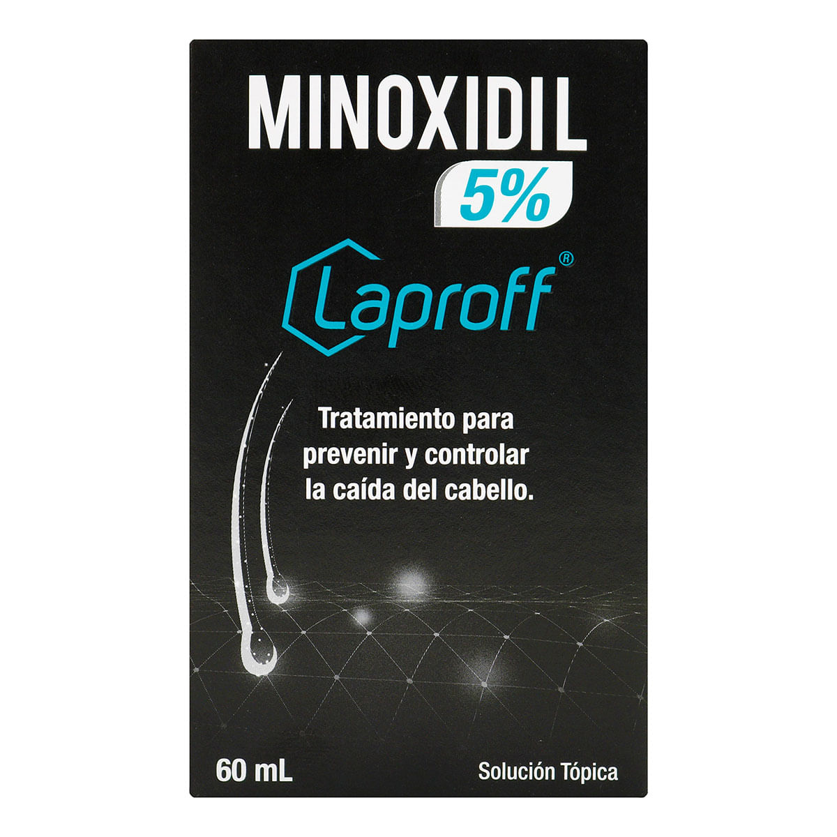 Solución Tópica Minoxidil 5 Porciento Laproff Frasco x 60 mL