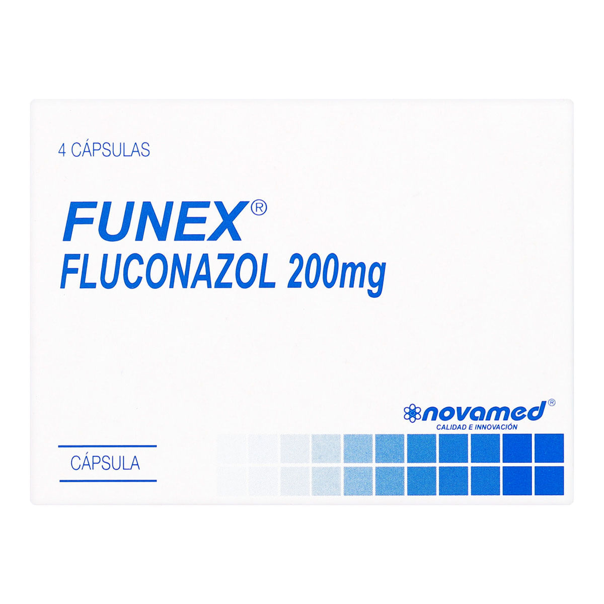 Funex 200 mg Novaderma Caja x 4 Cápsulas