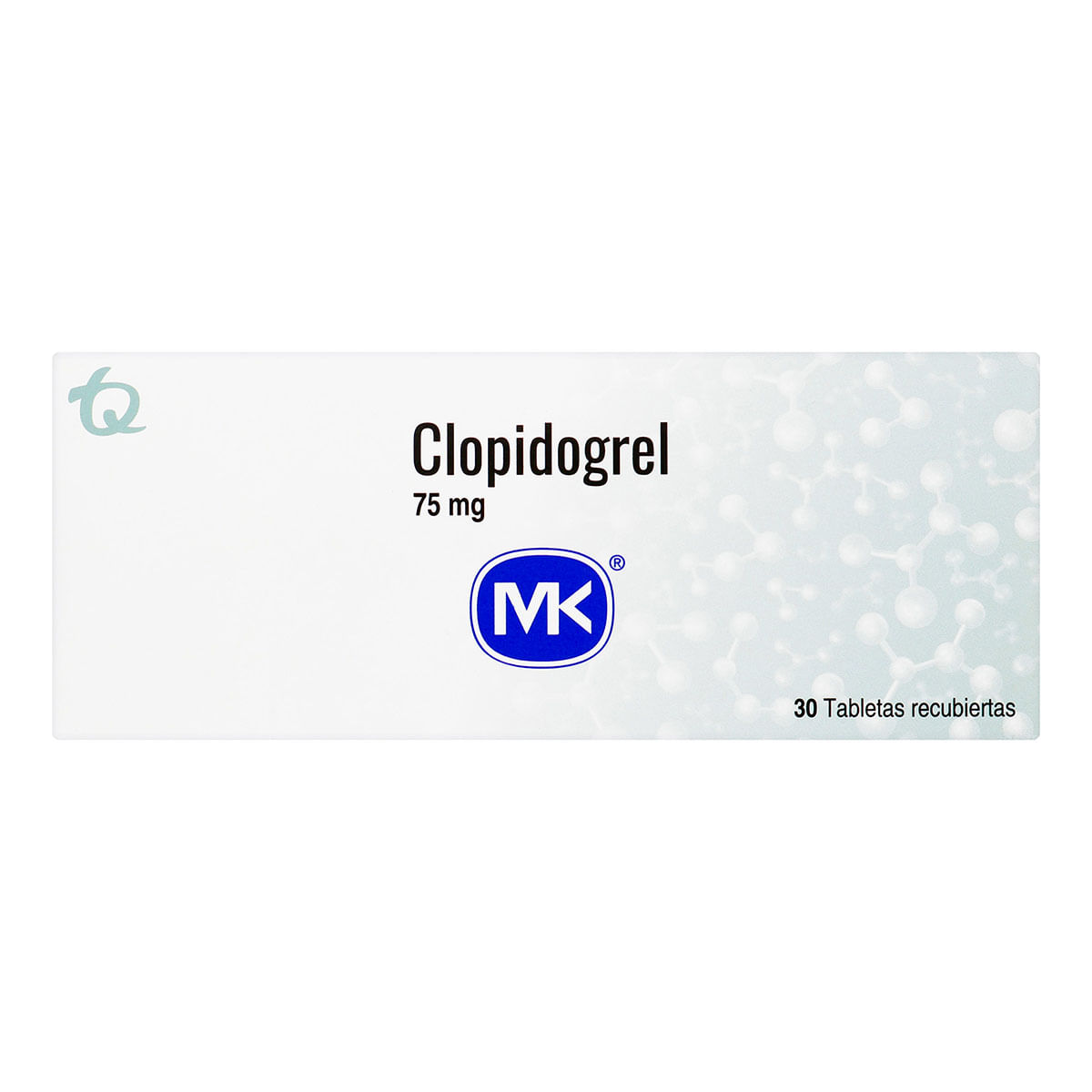 Clopidogrel 75 mg MK Caja x 30 Tabletas Recubiertas