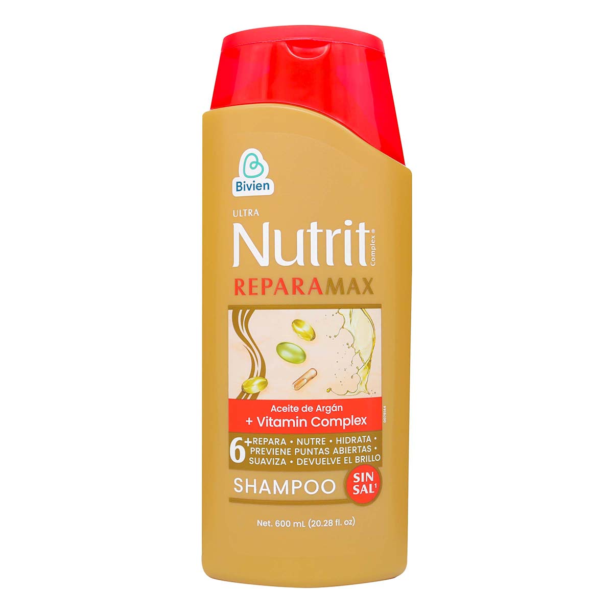 Shampoo Ultra Nutrit Reparamax Bivien Frasco x 600 mL