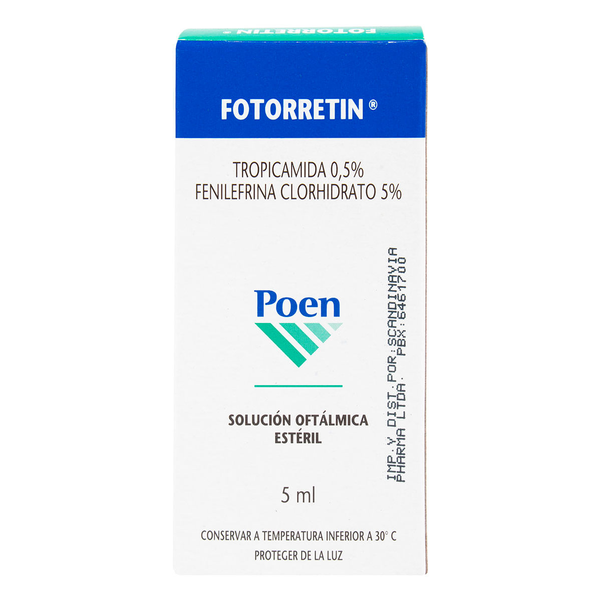 Solución Oftálmica Fotorretin Poen Frasco X 5 Ml.