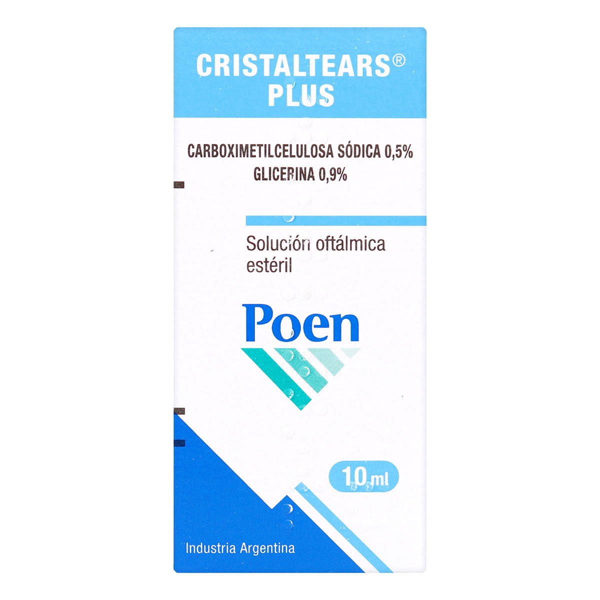 Solución Oftálmica Estéril Cristaltears Plus Poen Frasco Gotero X 10 Ml.