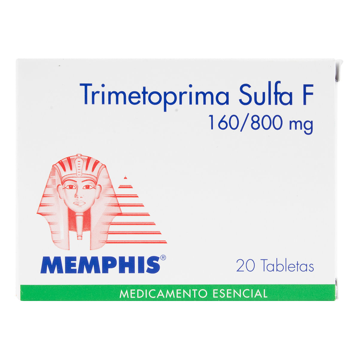 Trimetoprima Sulfa F 160/800 Mg Memphis Caja X 20 Tabletas.