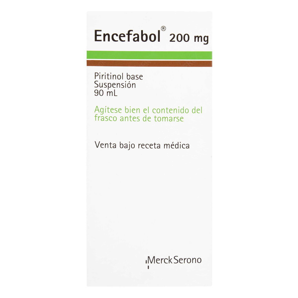 Suspensión Oral Encefabol 200 Mg Adultos Merck Frasco X 90 Ml.