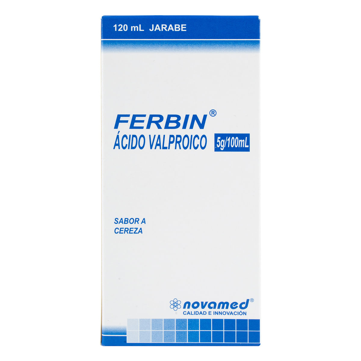 Jarabe Ferbin 5 G/100 Ml Novamed Cereza Frasco X 120 Ml.