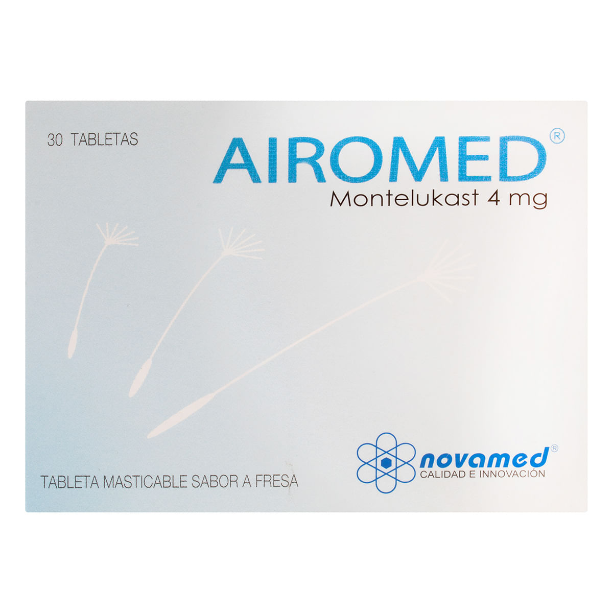 Airomed 4 Mg Novamed Caja Fresa X 30 Tabletas Masticables.