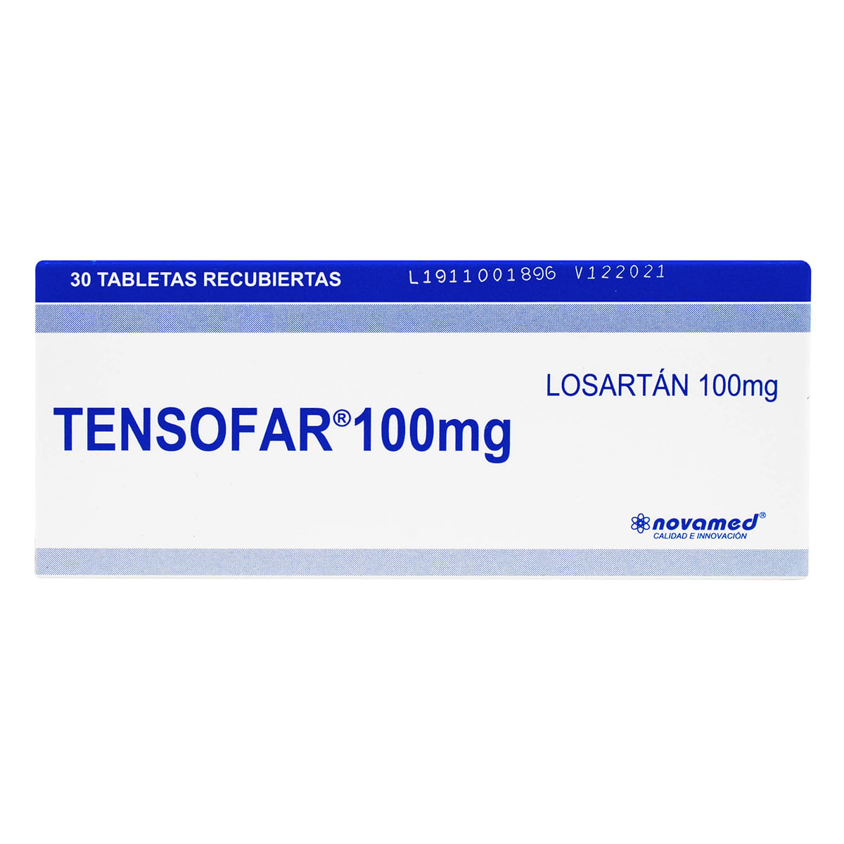 Tensofar 100 Mg Novamed Caja X 30 Tabletas.