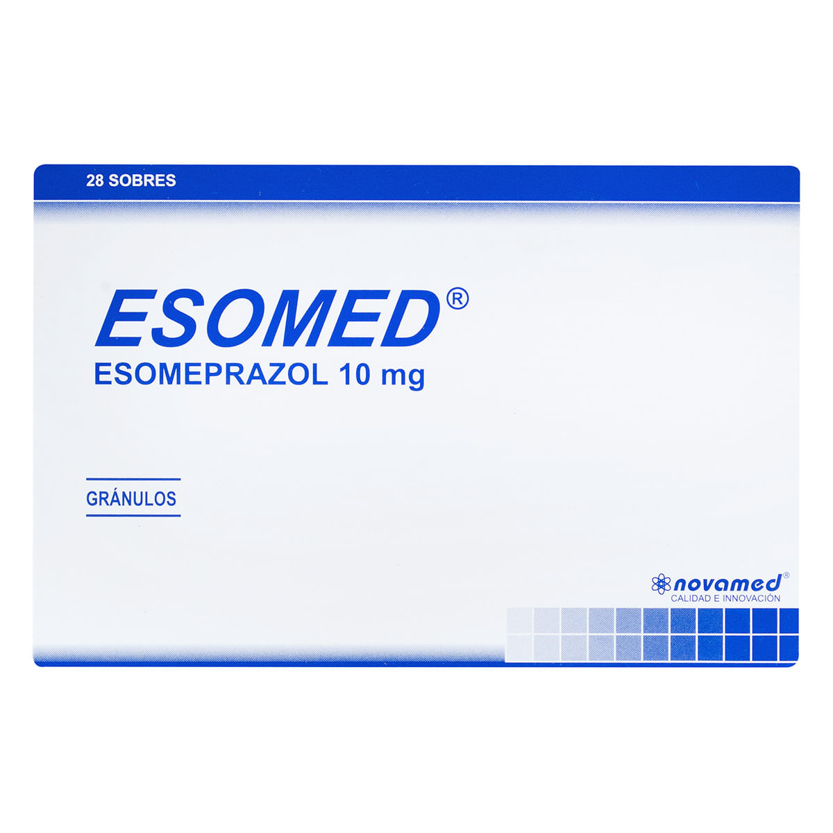 Esomed 10 Mg Novamed Naranja Caja X 28 Sobres.