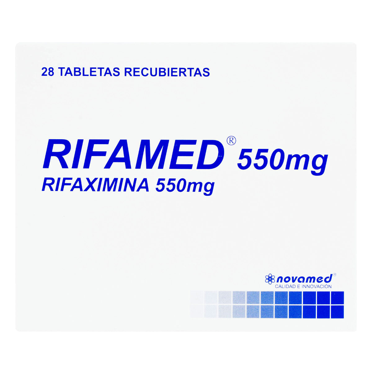 Rifamed 550 Mg Novamed Caja X 28 Tabletas Recubiertas.
