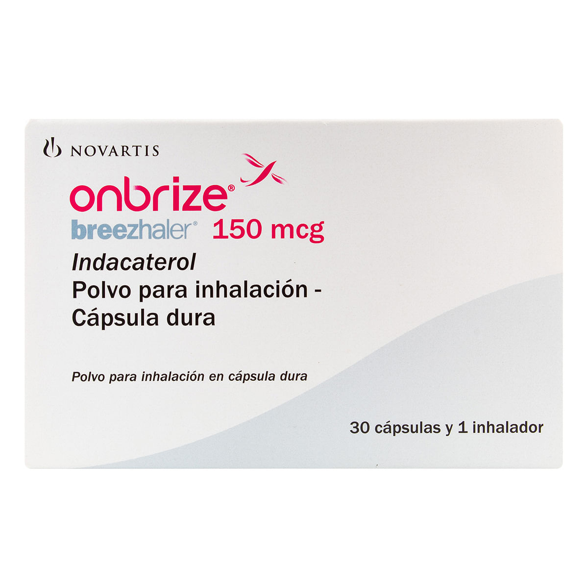 Onbrize Breezhaler 150 Mcg Novartis Polvo Caja X 30 Cápsulas Y 1 Inhalador.