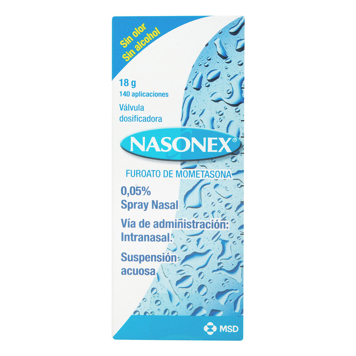Suspensión Nasonex 0.05% Msd Nasal 140 Aplicaciones Spray X 18 G.