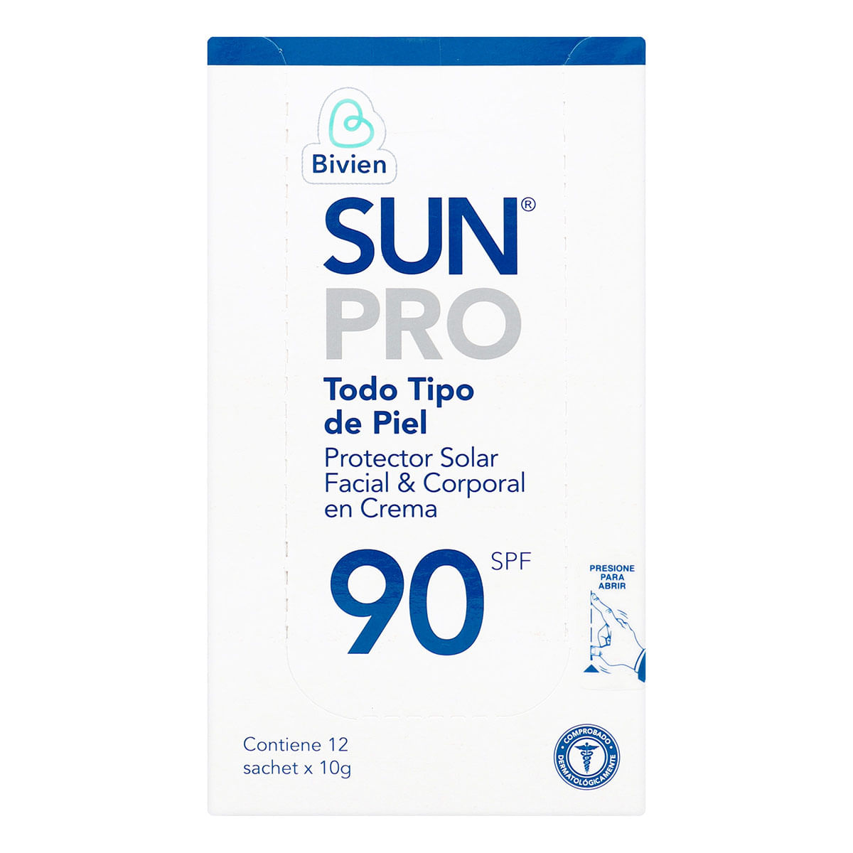 Protector Solar Sun Pro 90 Spf Sachet x 10 g Belleza Express Caja x 12 Uds.
