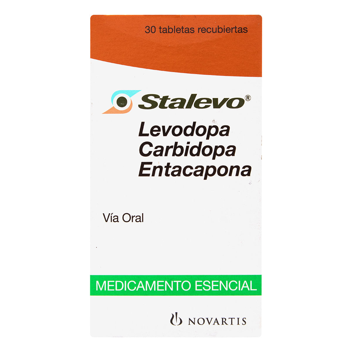 Stalevo 200/50/200 Mg Novartis Frasco X 30 Tabletas Recubiertas.