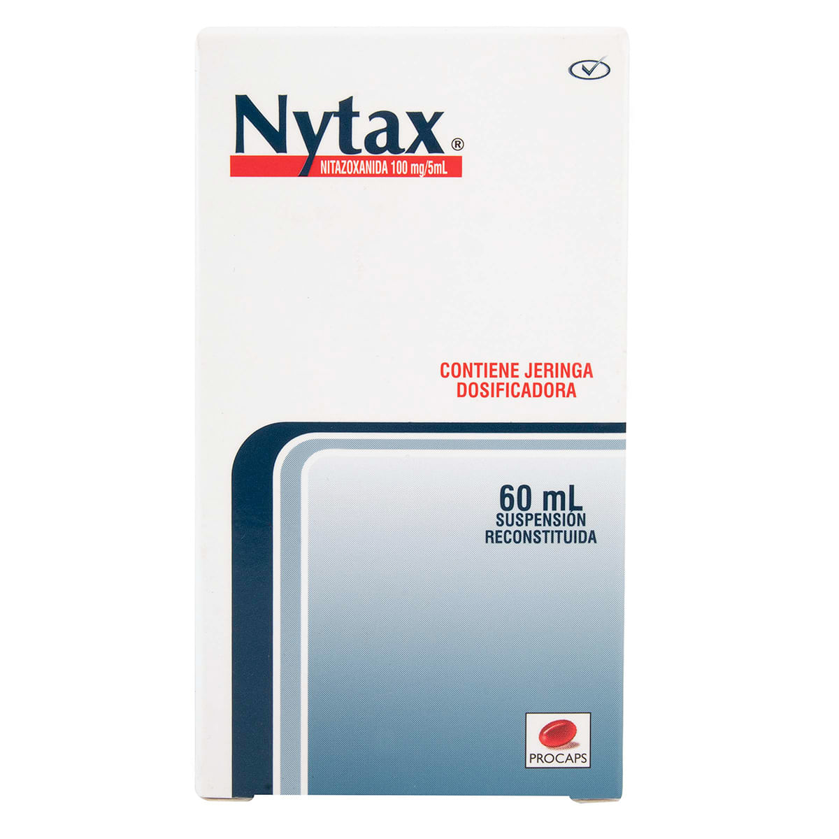 Suspensión Reconstituida Nytax 100 Mg/5 Ml Procaps Frasco X 60 Ml.