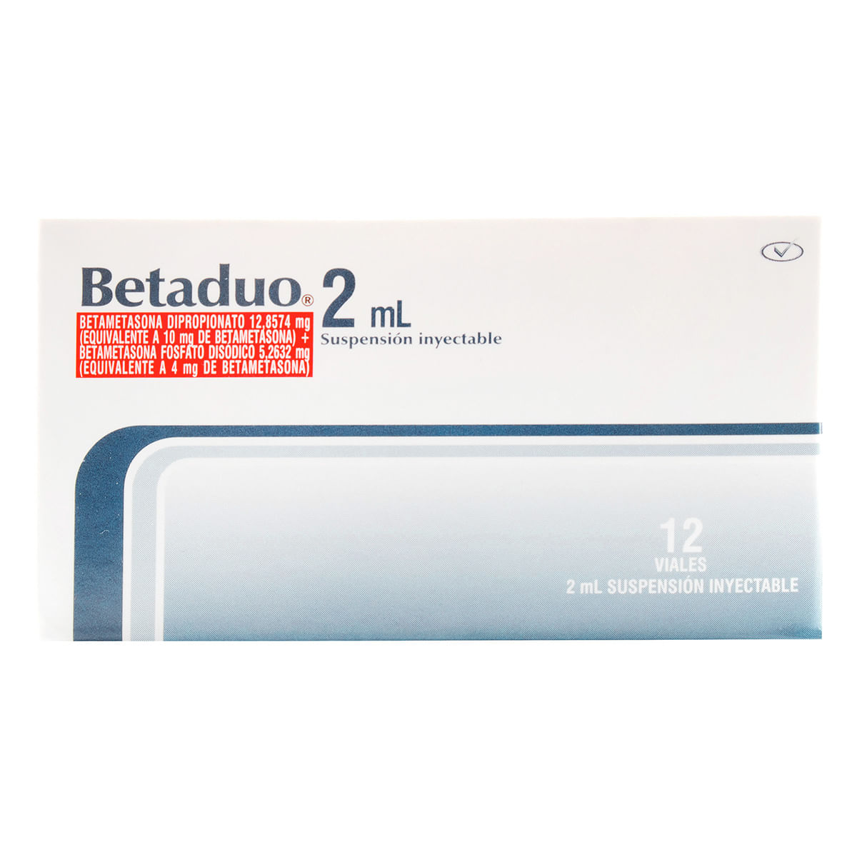 Suspensión Inyectable Betaduo 2 Ml Procaps Caja X 12 Viales.
