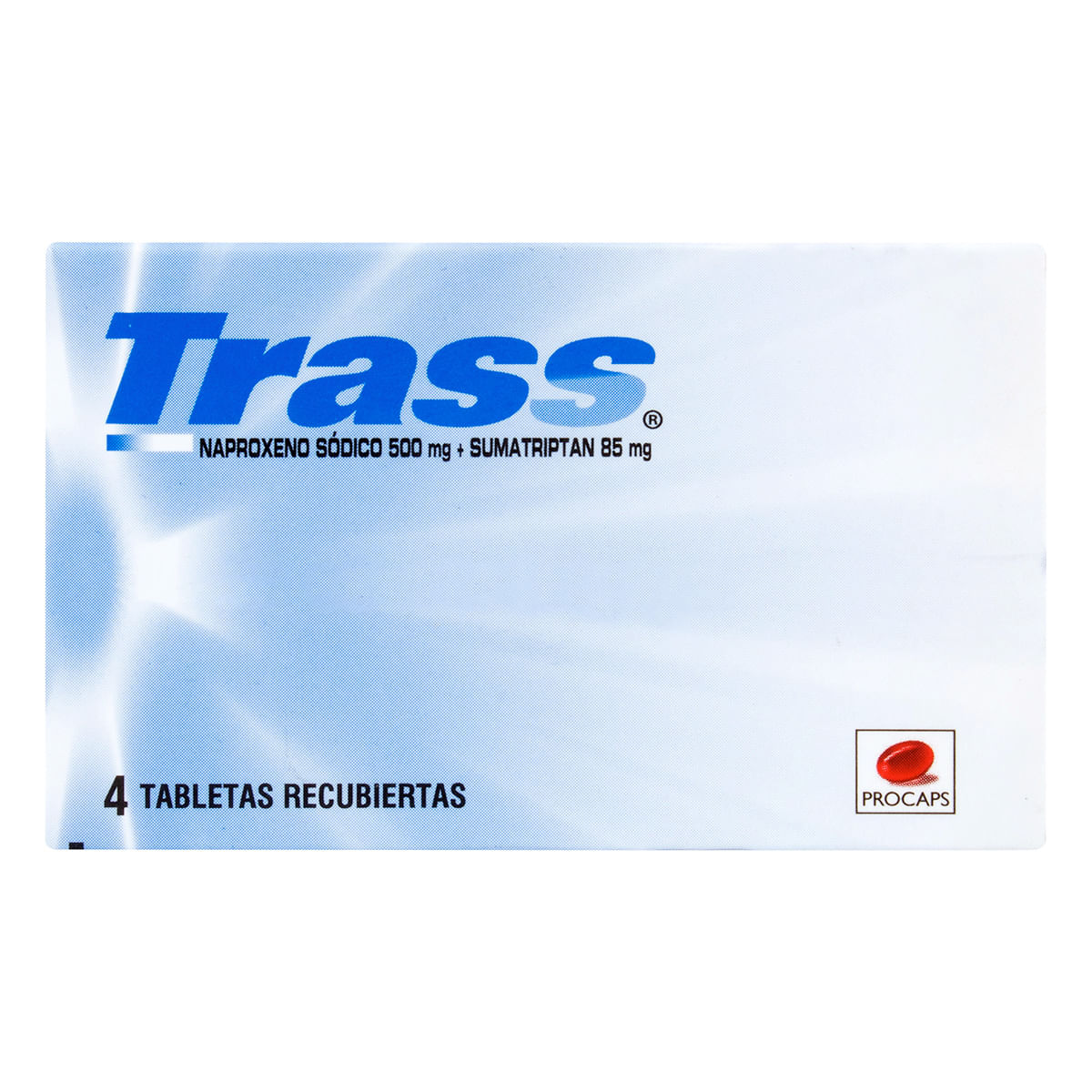 Trass 500 Mg/85 Mg Procaps Caja X 4 Tabletas Recubiertas.