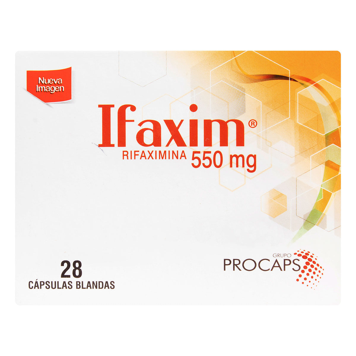 Ifaxim 550 Mg Procaps Caja X 28 Cápsulas Blandas.