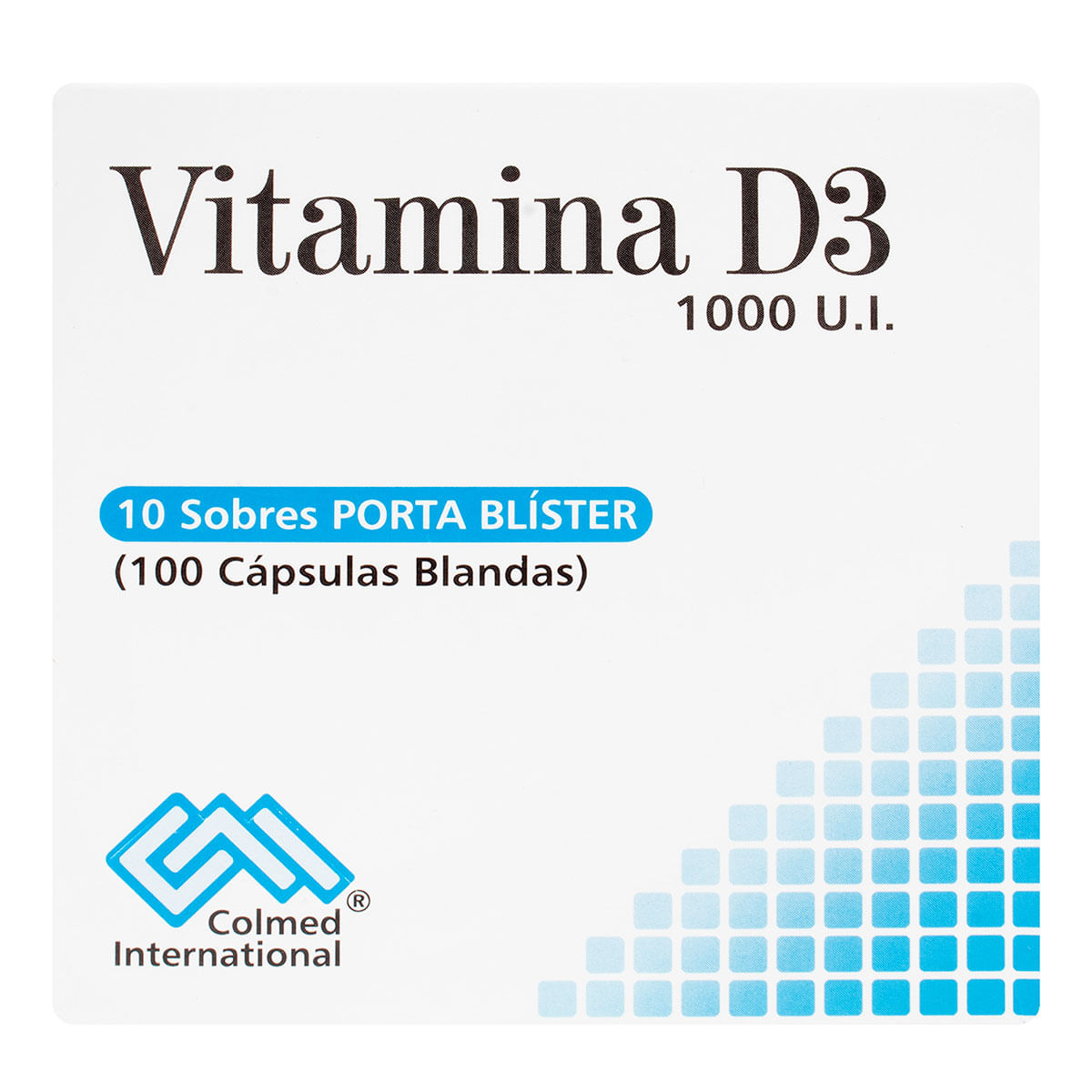 Vitamina D3 1000 Ui Colmed Caja X 100 Cápsulas Blandas.