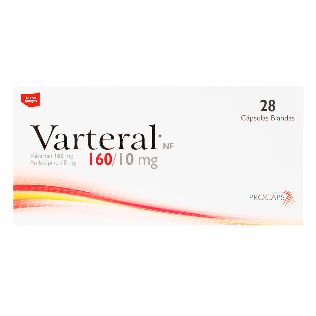Varteral 160/10Mg Procaps Caja X 28 Cápsulas Blandas.