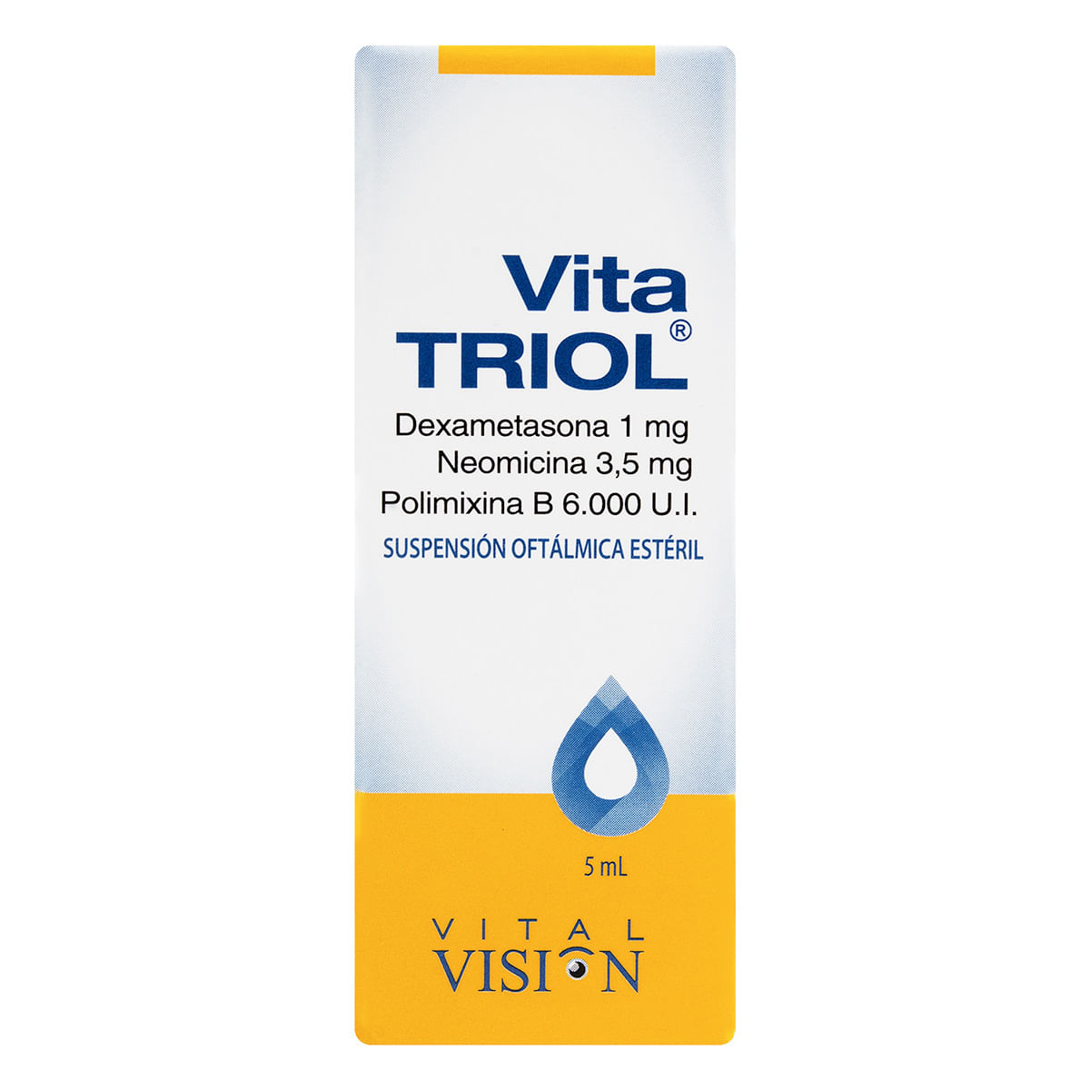 Suspensión Oftálmica Vita Triol 1 Mg/3.5 Mg Vital Visión Frasco X 5 Ml.