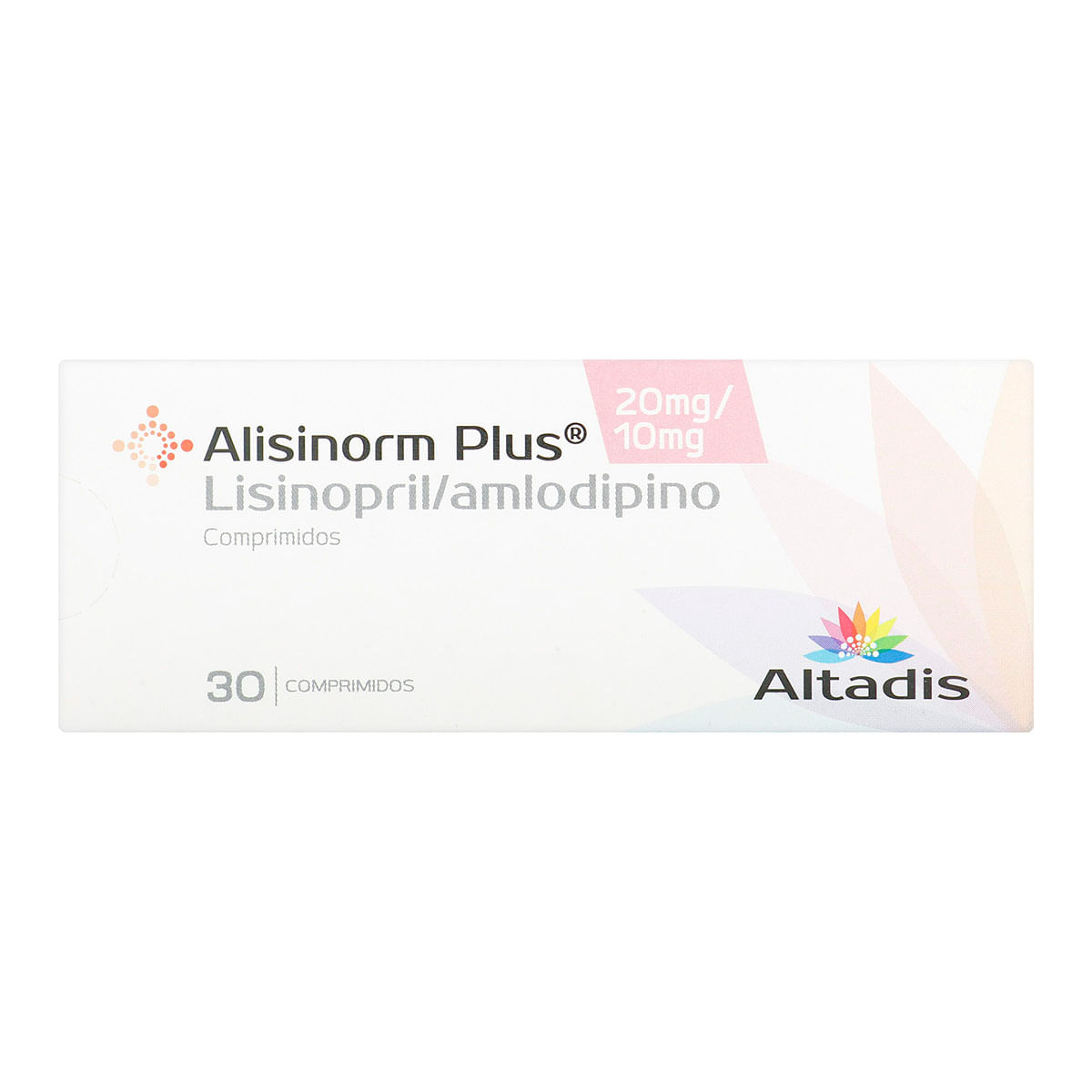 Alisinorm Plus 20/10 mg Altadis Caja x 30 Comprimidos