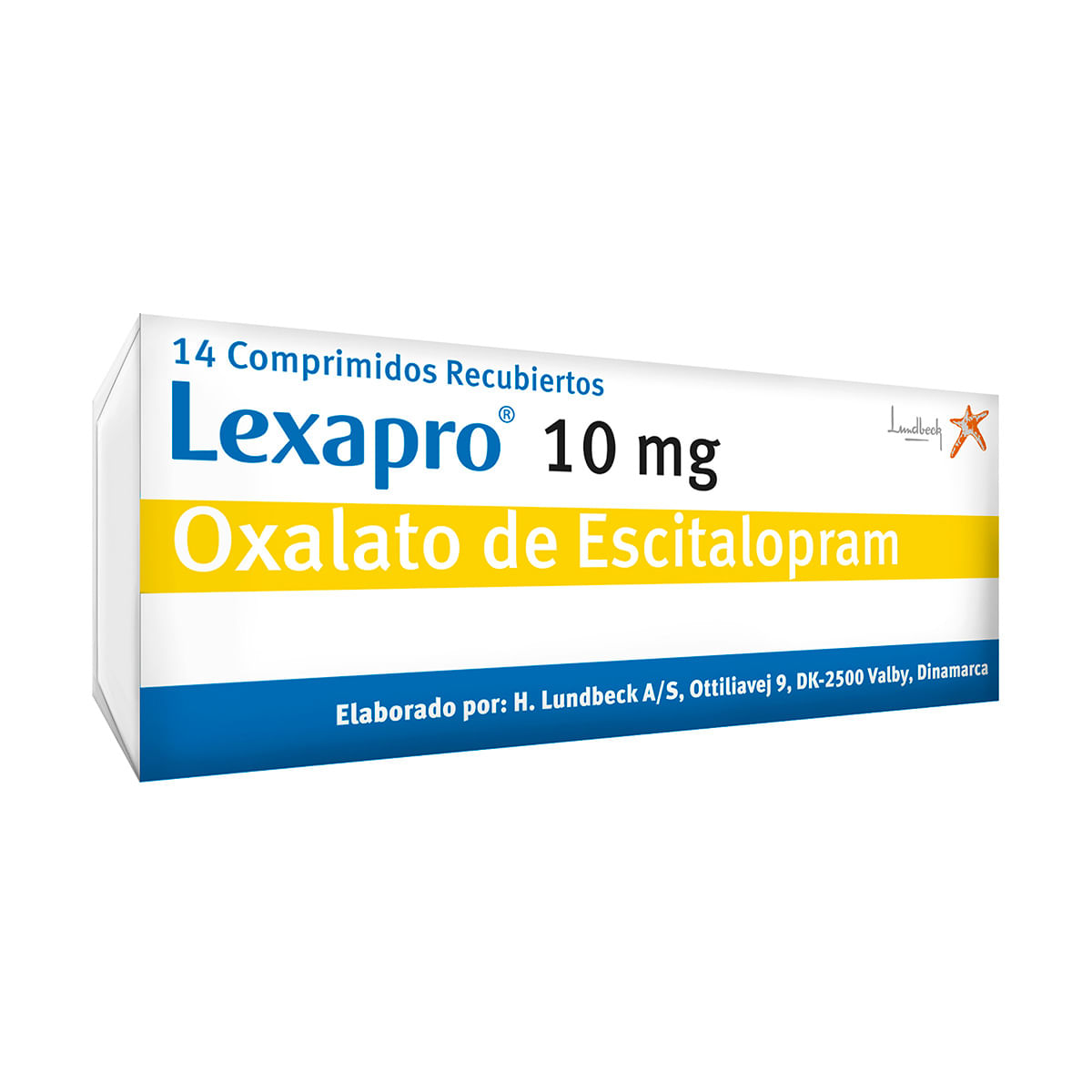 Lexapro 10 Mg Lundbeck Caja x 14 Comprimidos Recubiertos