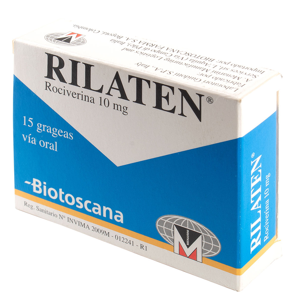 Rilaten 10 Mg A Menarini Caja X 15 Grageas.
