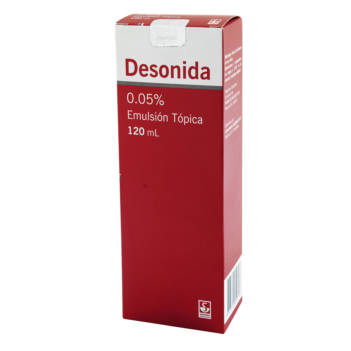 Emulsión Tópica Desonida 0.05% Siegfried Frasco X 120 Ml.