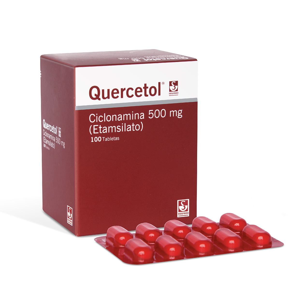 Quercetol 500 Mg Siegfried Caja X 100 Tabletas.