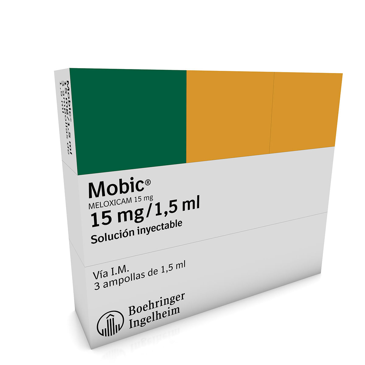 Mobic 15 Mg/1.5 Ml Boehringer Ingelheim Caja X 3 Ampollas.