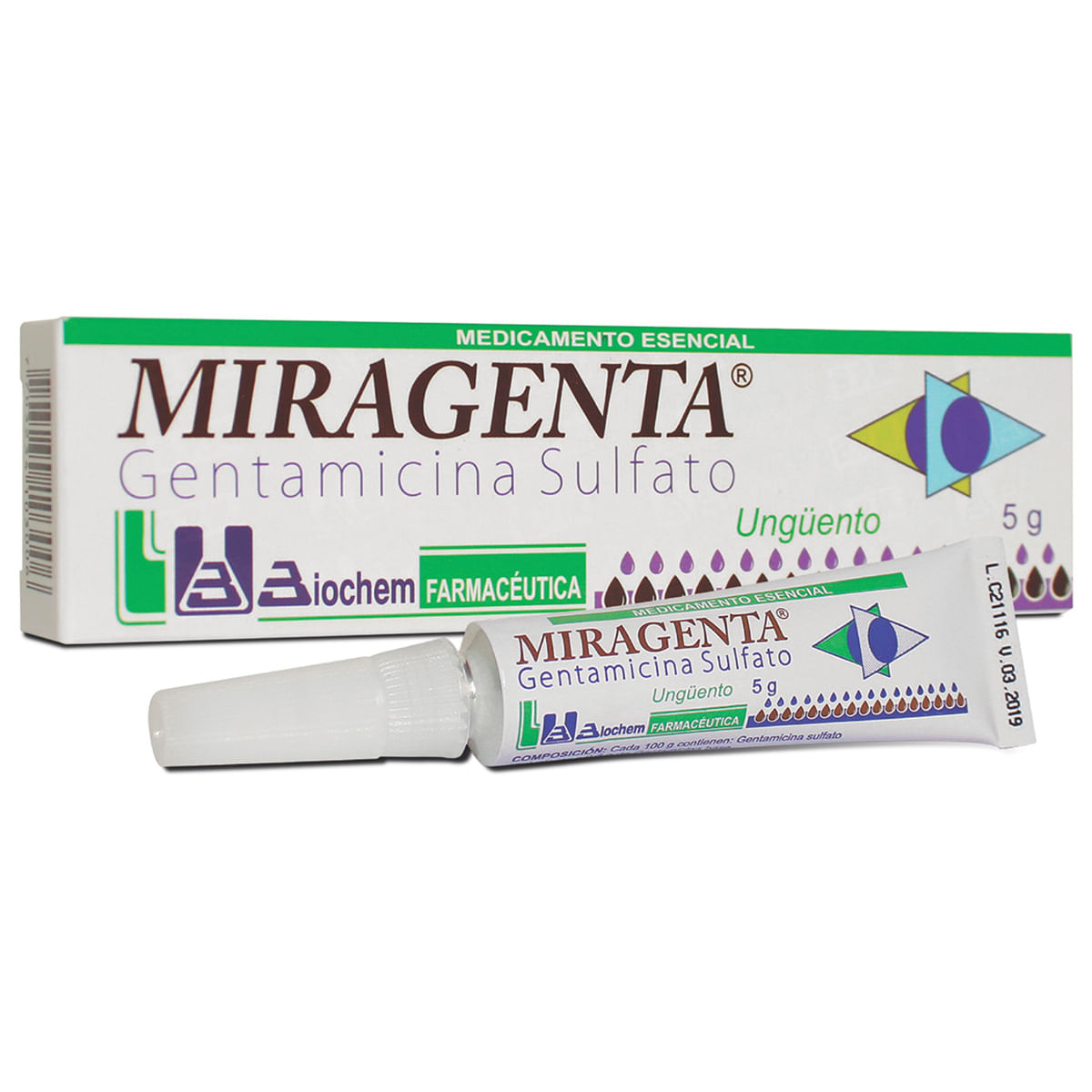Ungüento Miragenta Biochem Tubo X 5 G.