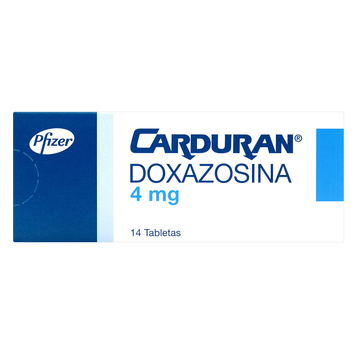 Carduran 4 Mg Pfizer Caja X 14 Tabletas.