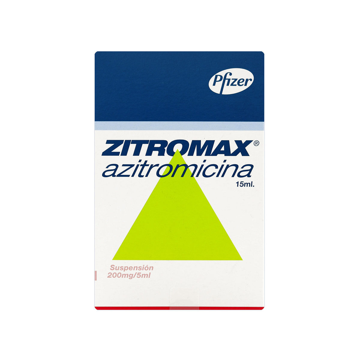 Suspensión Zitromax 200 Mg/5 Ml Pfizer Caja X 15 Ml.
