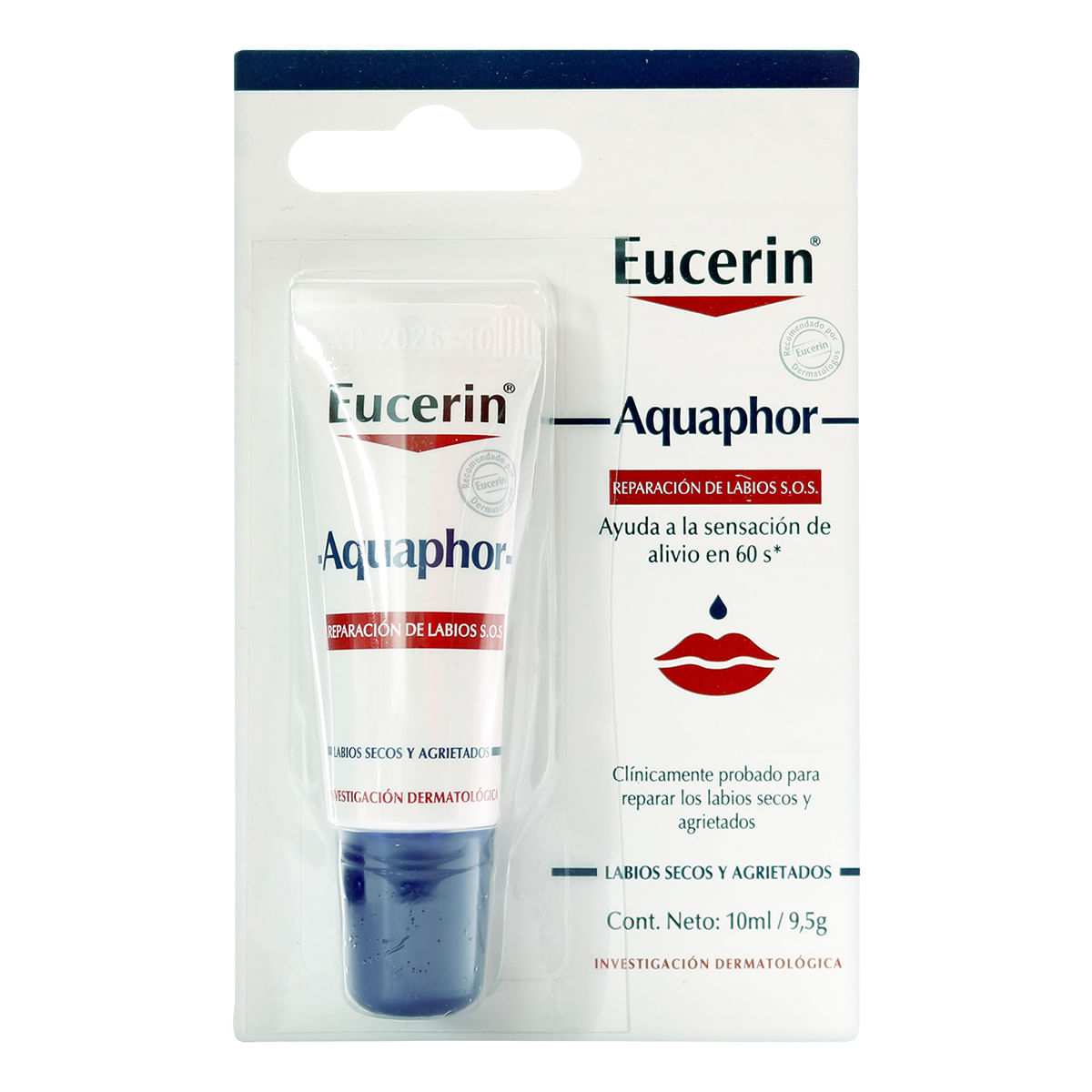 Protector Labial Eucerin Aquaphor Reparador Tubo X 10 Ml.