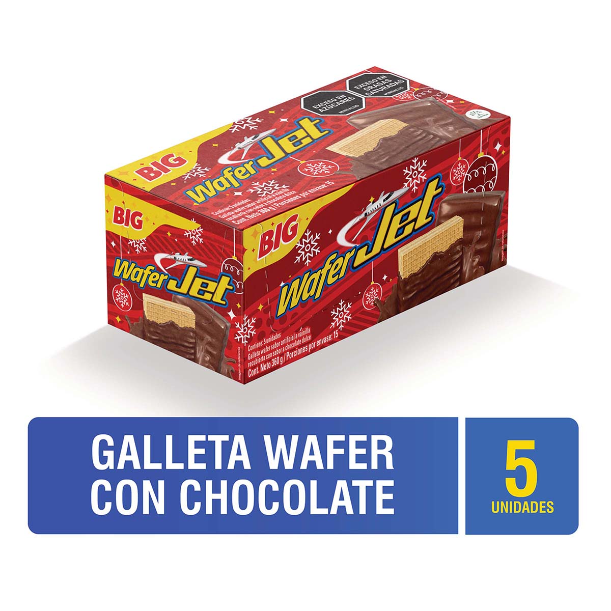 Galletas Wafer Sabor a Vainilla y Chocolate x 360g