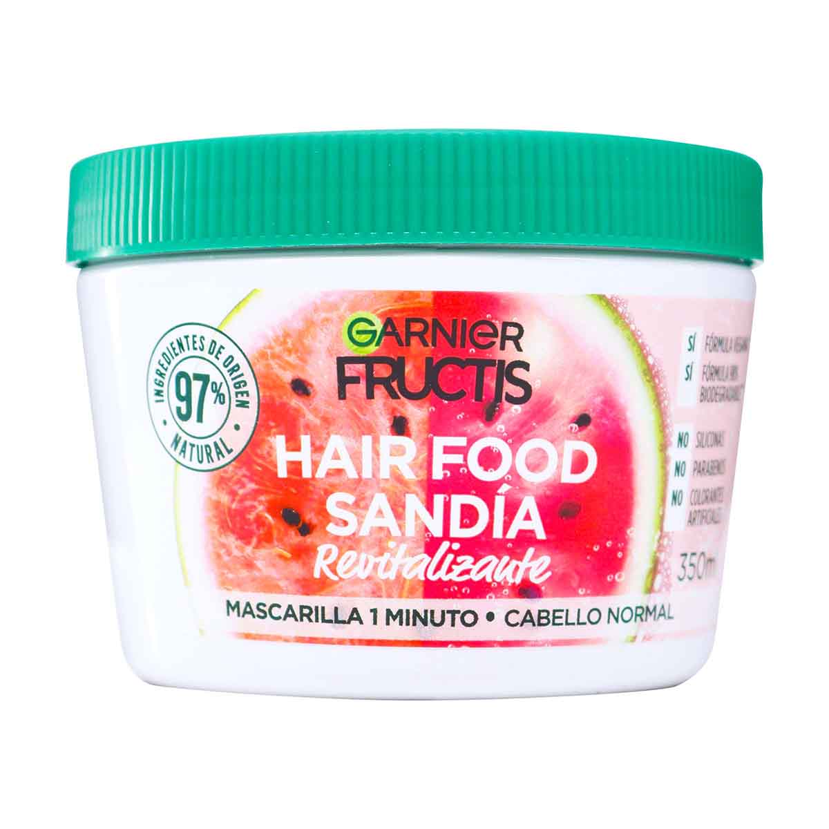 Tratamiento Capilar Hair Food Sandia Revitalizante Garnier Fructis Frasco x 350 mL