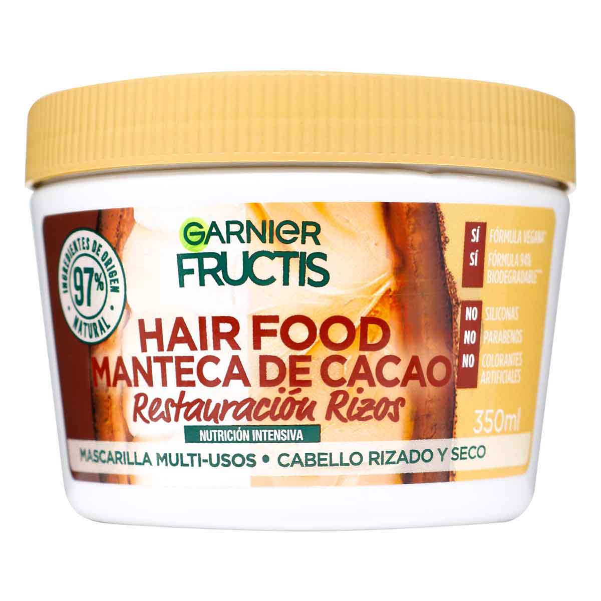Tratamiento capilar Hair Food Manteca Cacao Restauración Garnier Fructis Frasco x 350 mL
