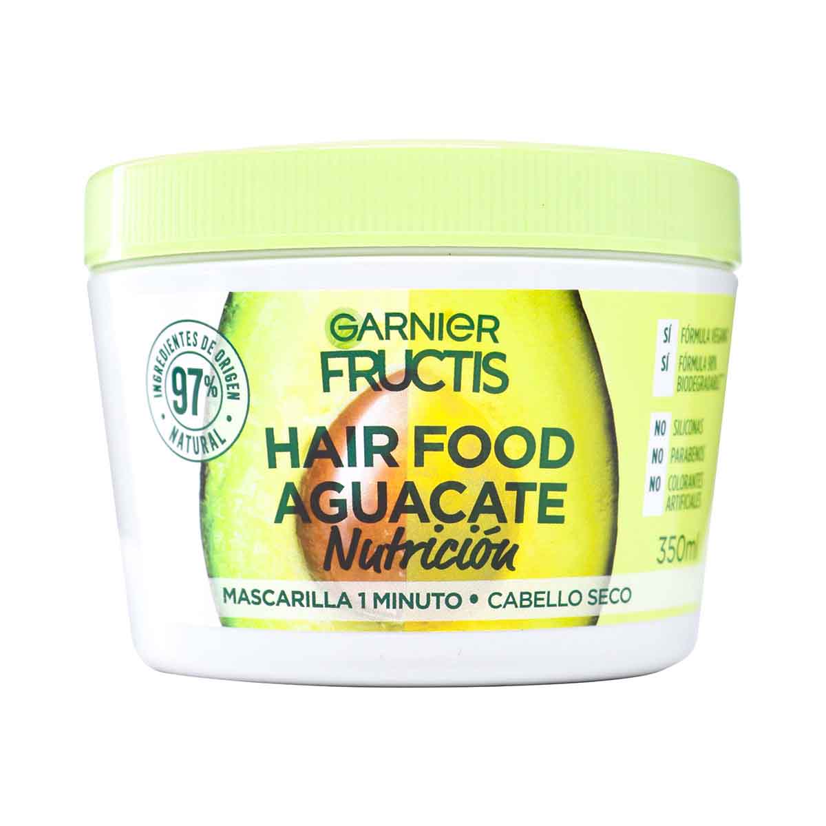 Tratamiento Capilar Hair Food Aguacate Nutrición Garnier Fructis Frasco x 350 mL