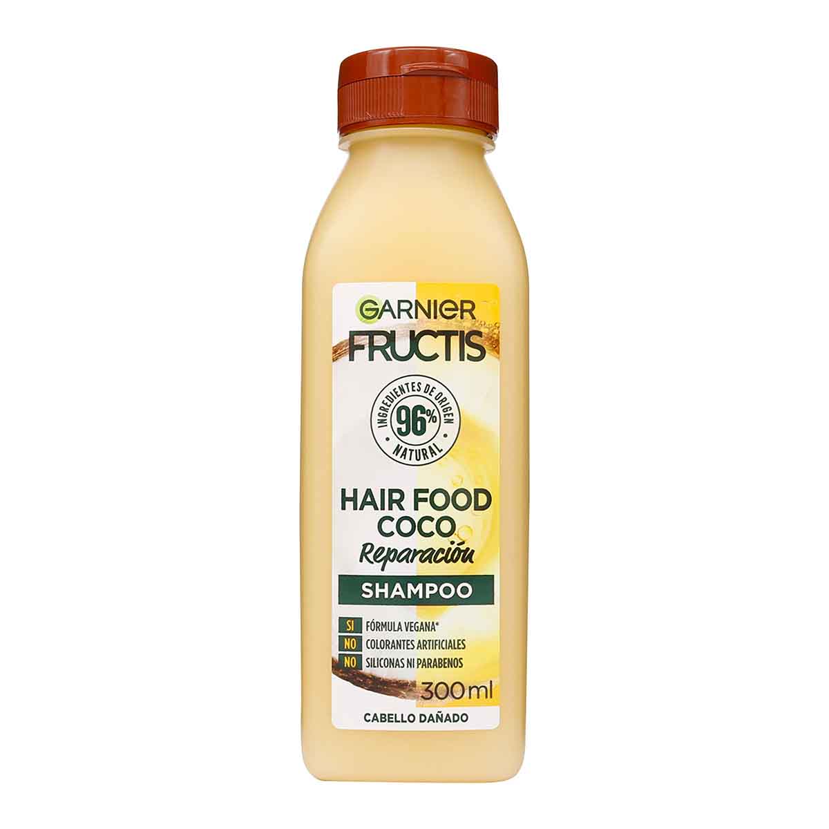 Shampoo Hair Food Coco Reparación Garnier Fructis Frasco x 300 mL